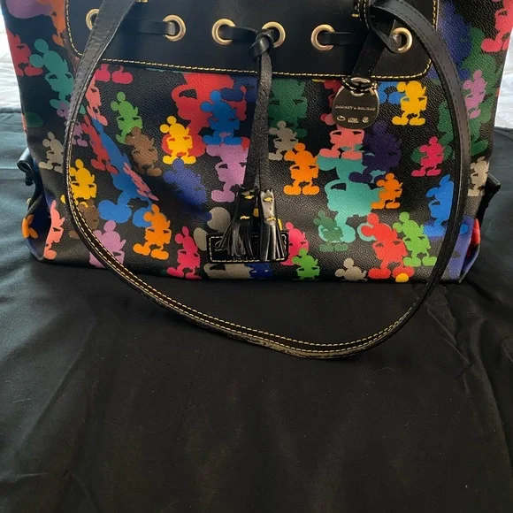 ADORABLE Dooney & Bourke Multicolor Mickey Mouse Tote - Picture 11 of 14